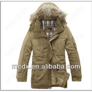 koreanische mit Kapuze Winter Trenchcoat Männer